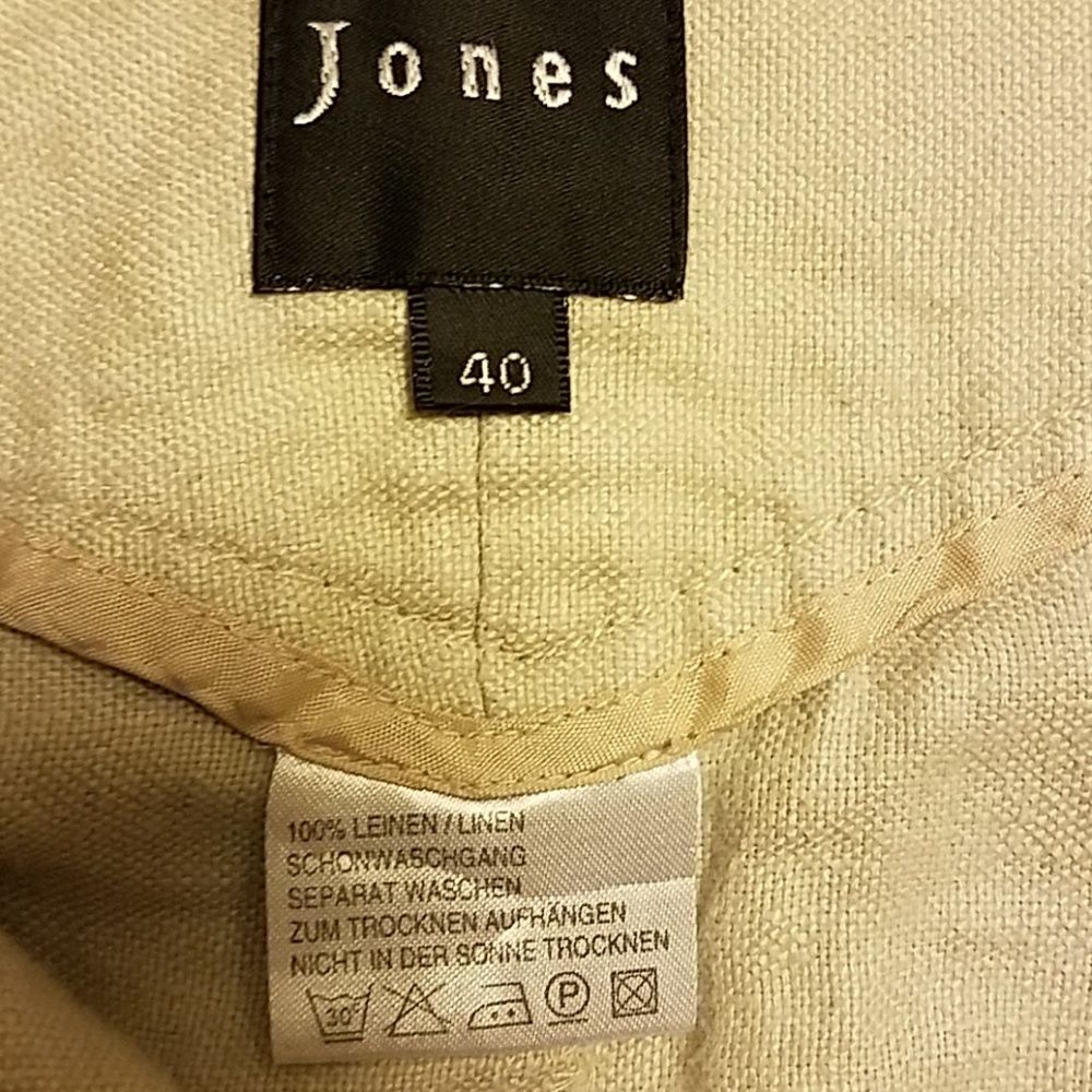 High Waist 'Safari' Linen Pencil Skirt - Picture 3 of 5